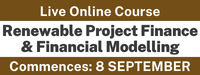 Renewable Energy Project Finance & Financial Modelling 